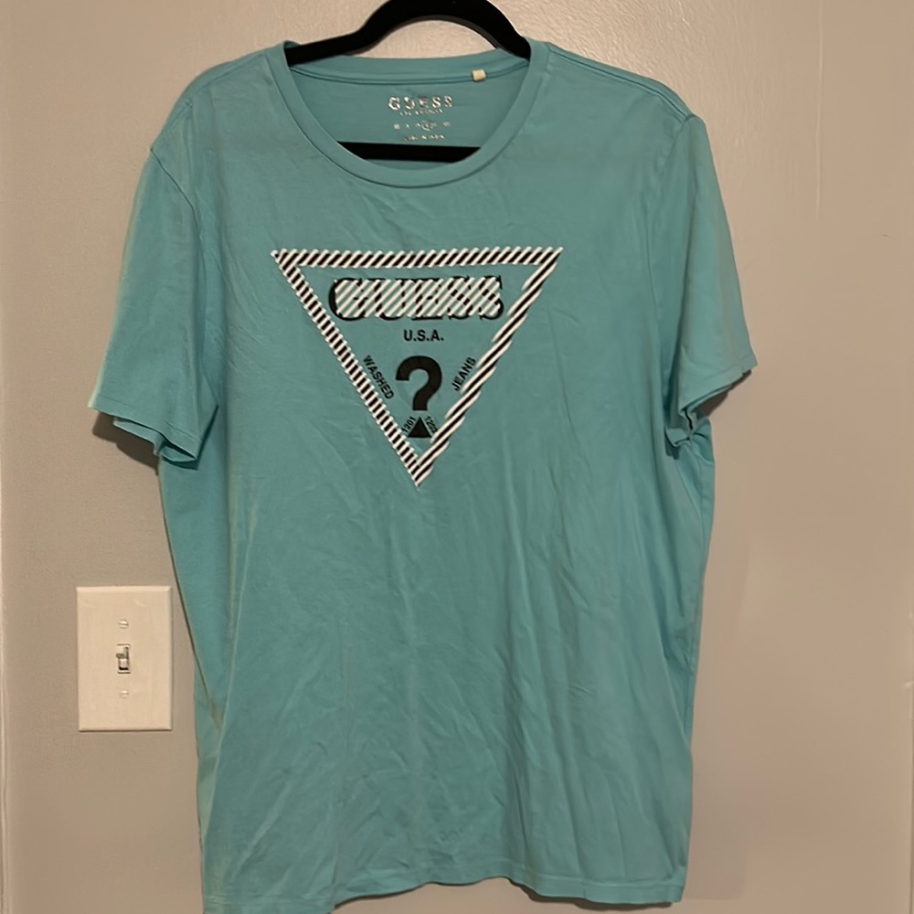 GUESS Mens Short Sleeve Graphic Tee Large